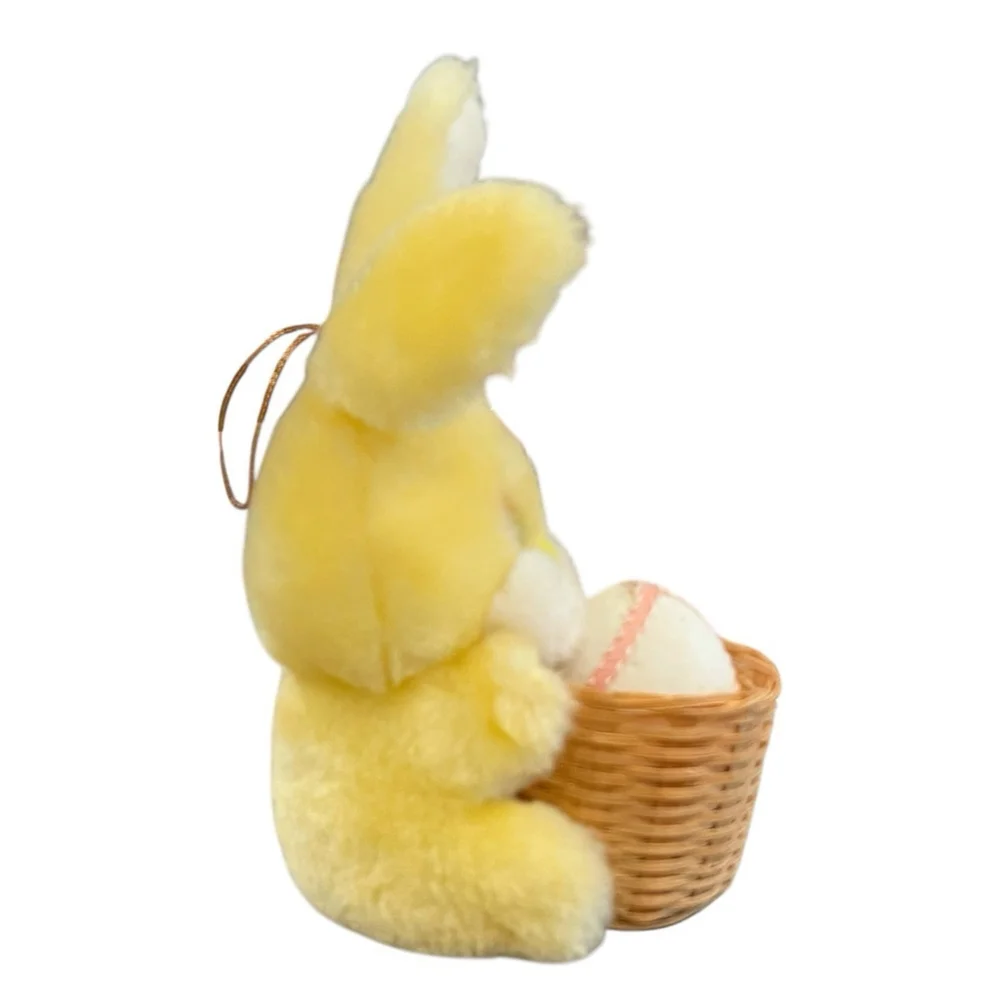 Vtg Liberty Bell Easter Bunny Rabbit with Basket and Egg Plush Stuffed Animal 7